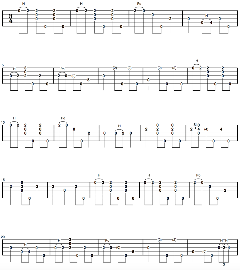 Clawhammer Banjo Tab of the Week “The Cowboy Waltz”